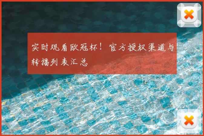 实时观看欧冠杯！官方授权渠道与转播列表汇总